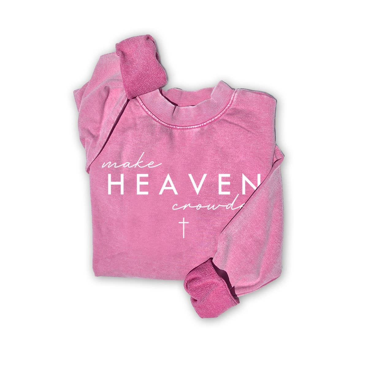 MAKE HEAVEN CROWDED MINERAL GRAPHIC SWEATSHIRTS