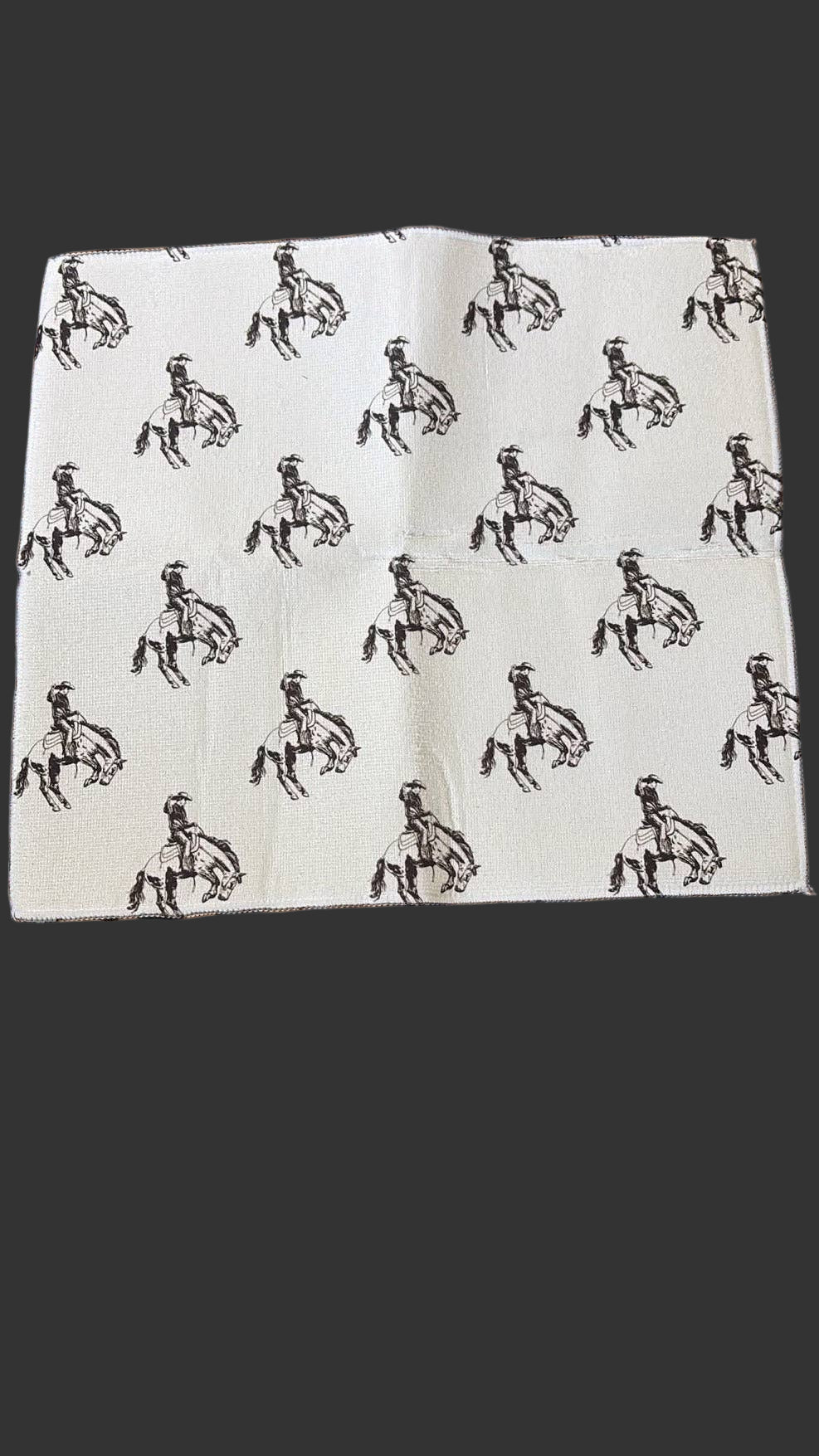 Cowboy Bronc Dish Drying Mat