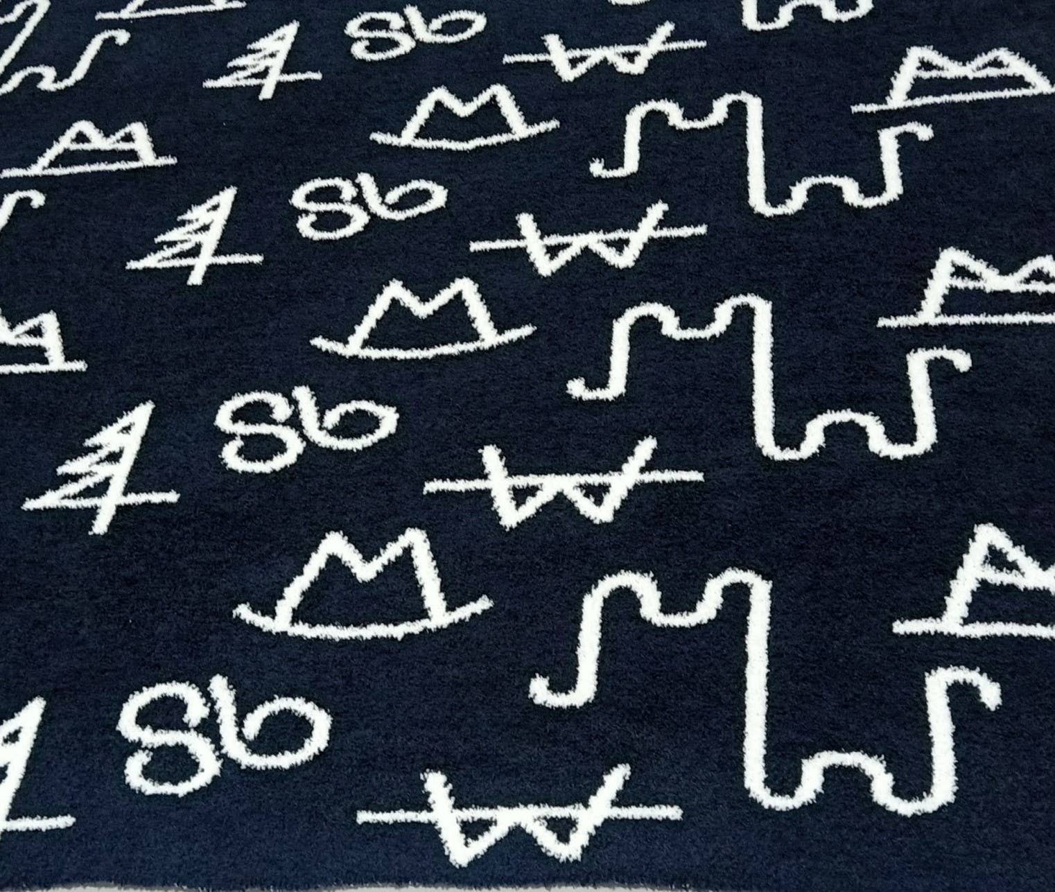 Black Brand Throw Blanket
