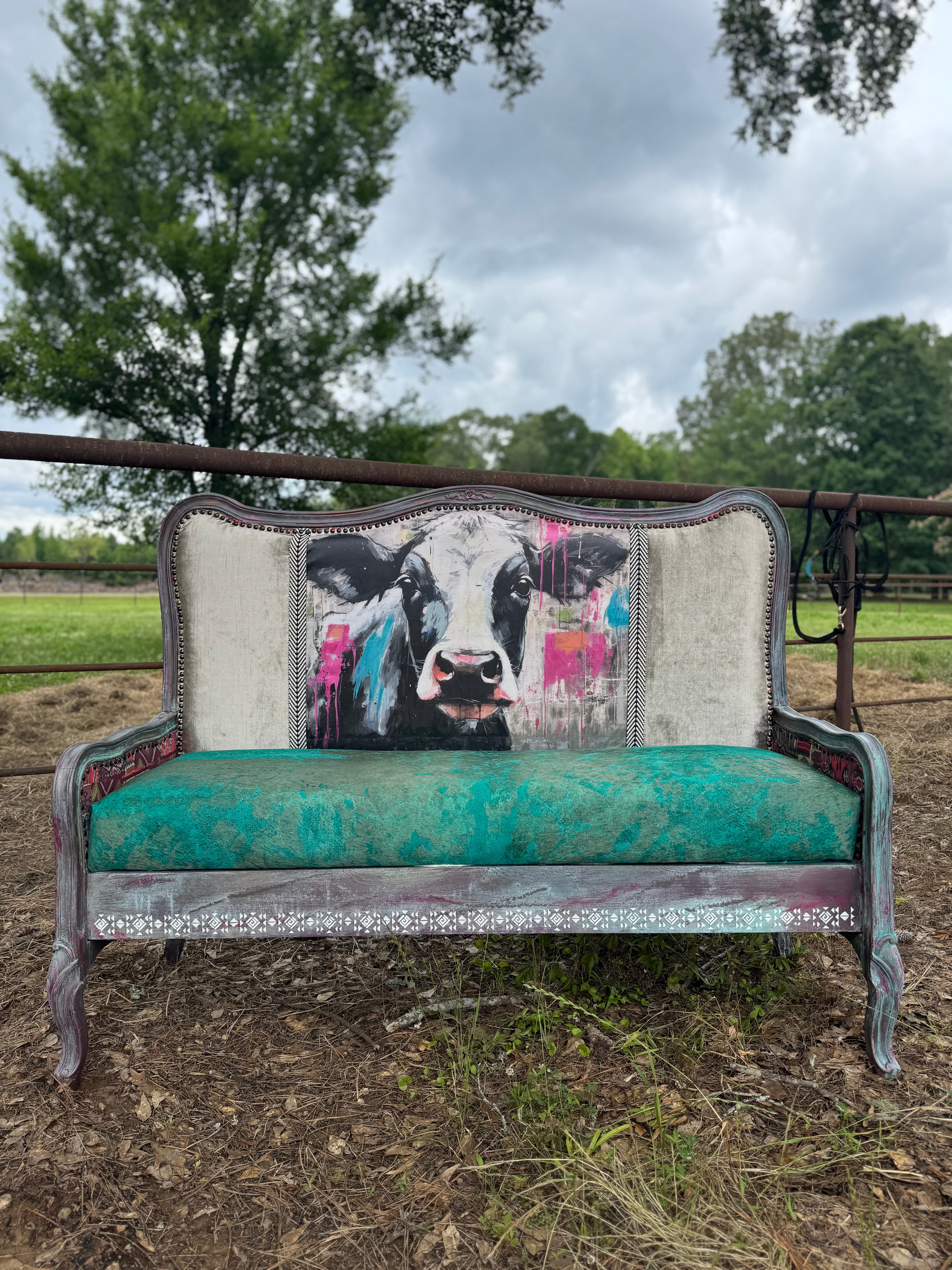 Custom Statement Bench - Handcrafted from Vintage Headboard