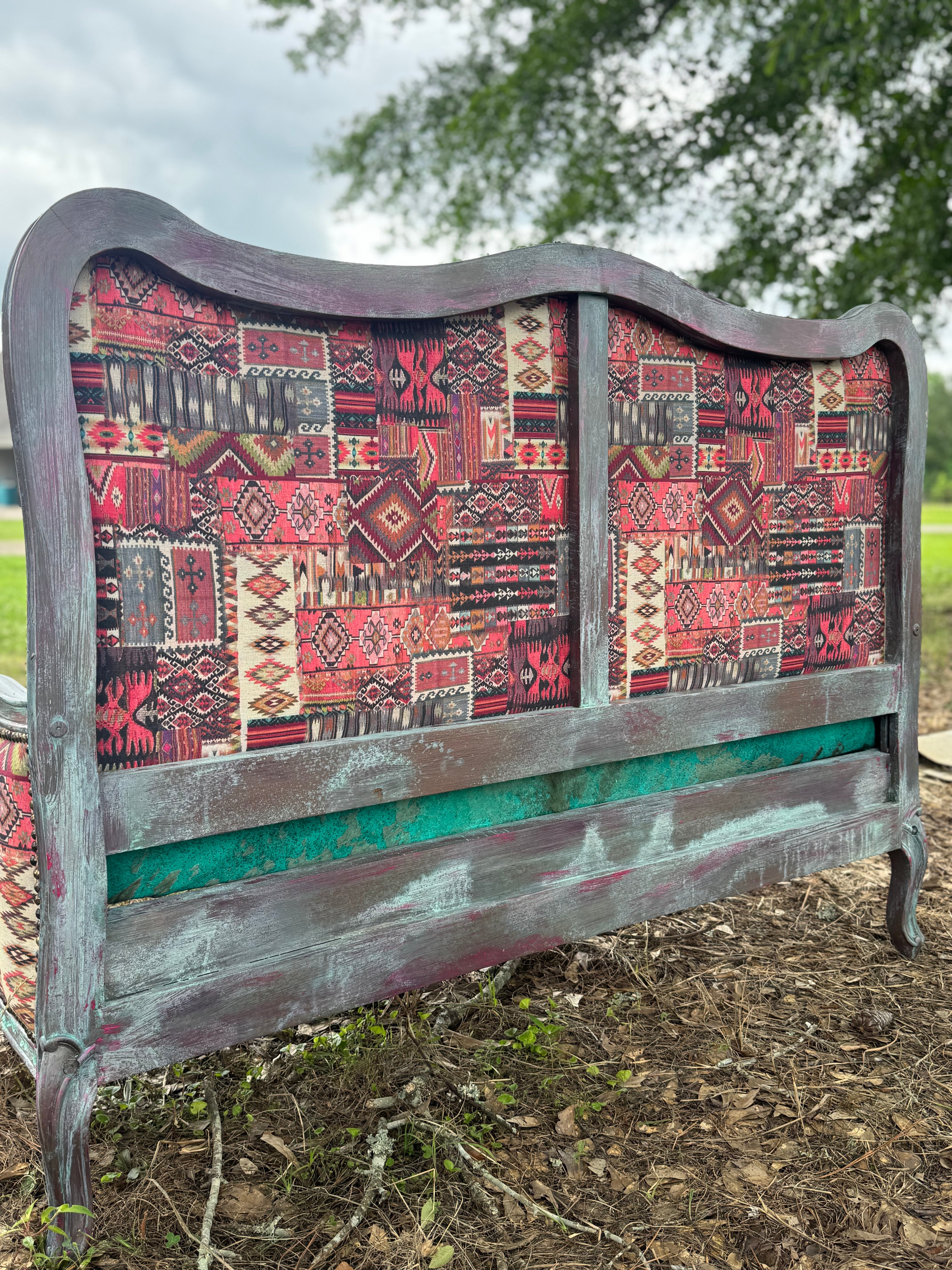 Custom Statement Bench - Handcrafted from Vintage Headboard