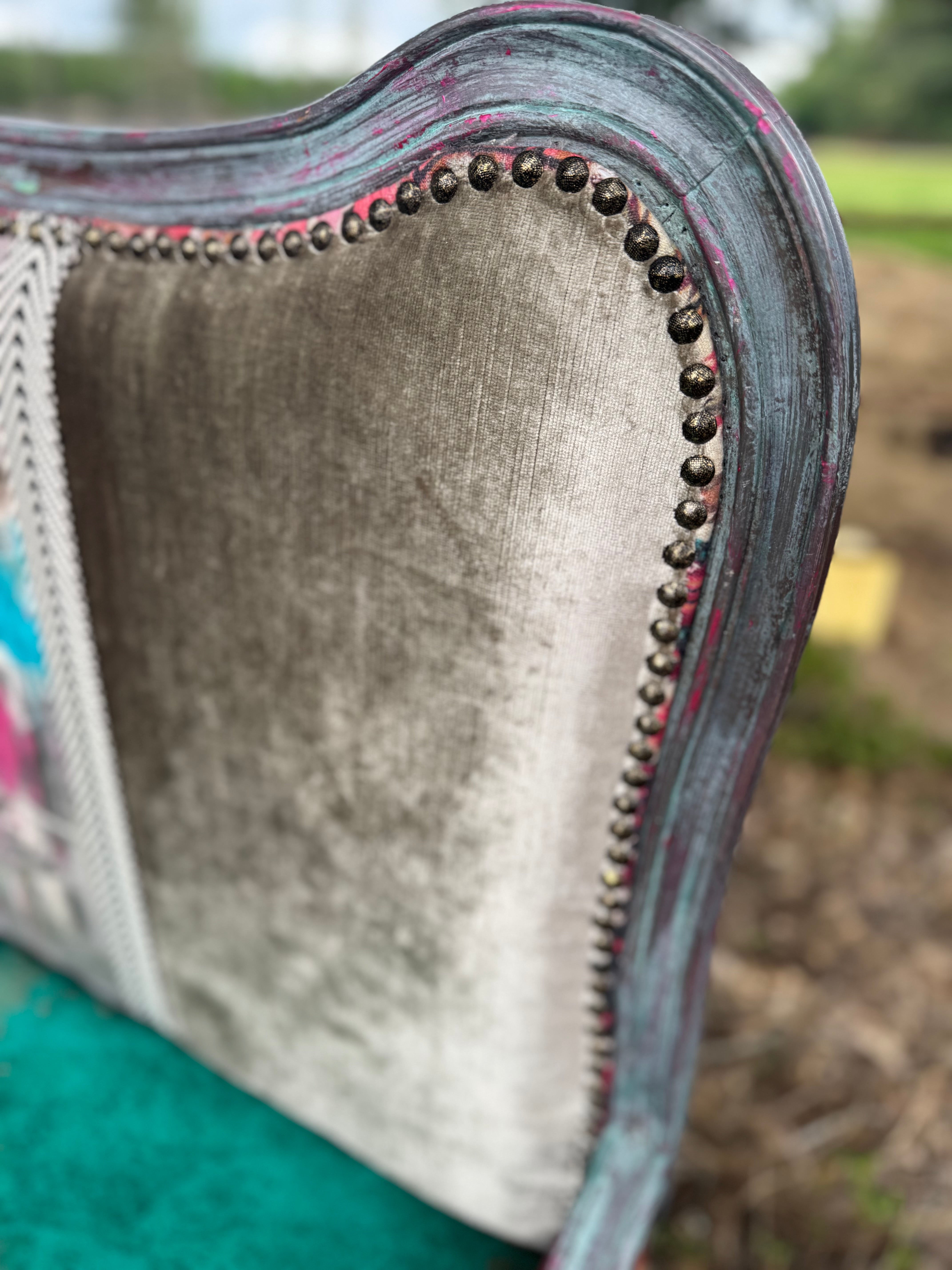 Custom Statement Bench - Handcrafted from Vintage Headboard