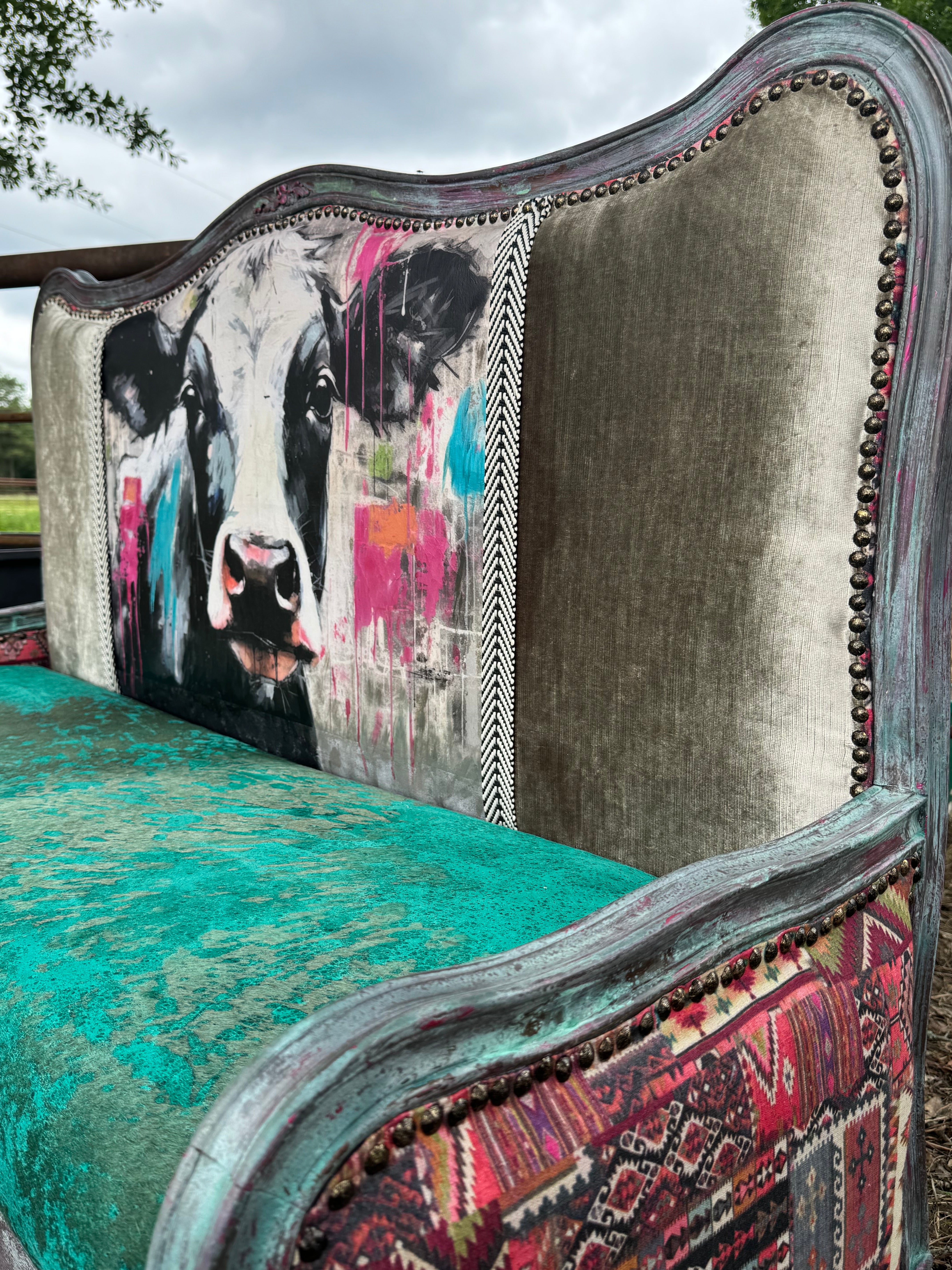 Custom Statement Bench - Handcrafted from Vintage Headboard