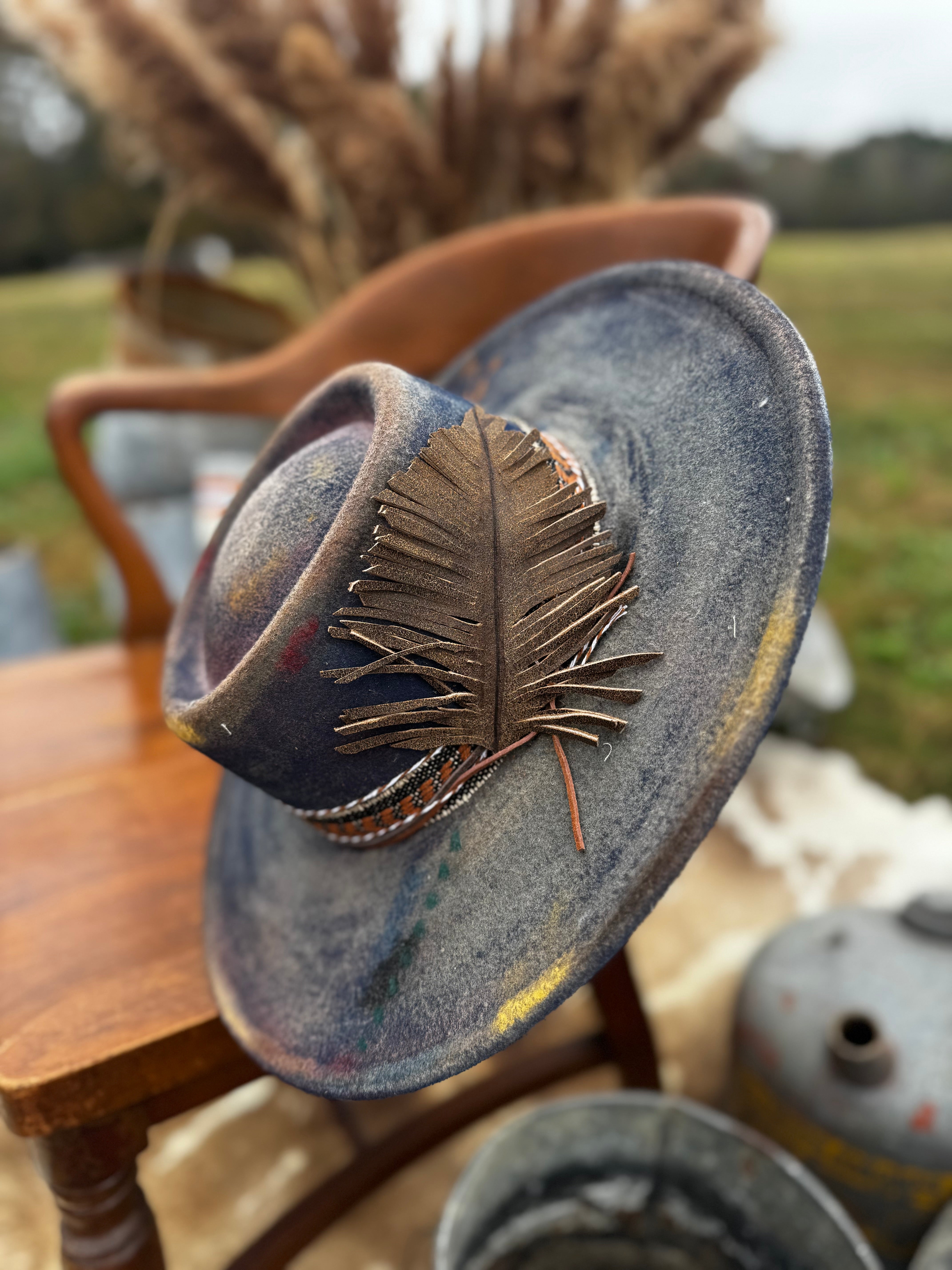 Custom Painted Hat (Adjustable One Size Fits Most)