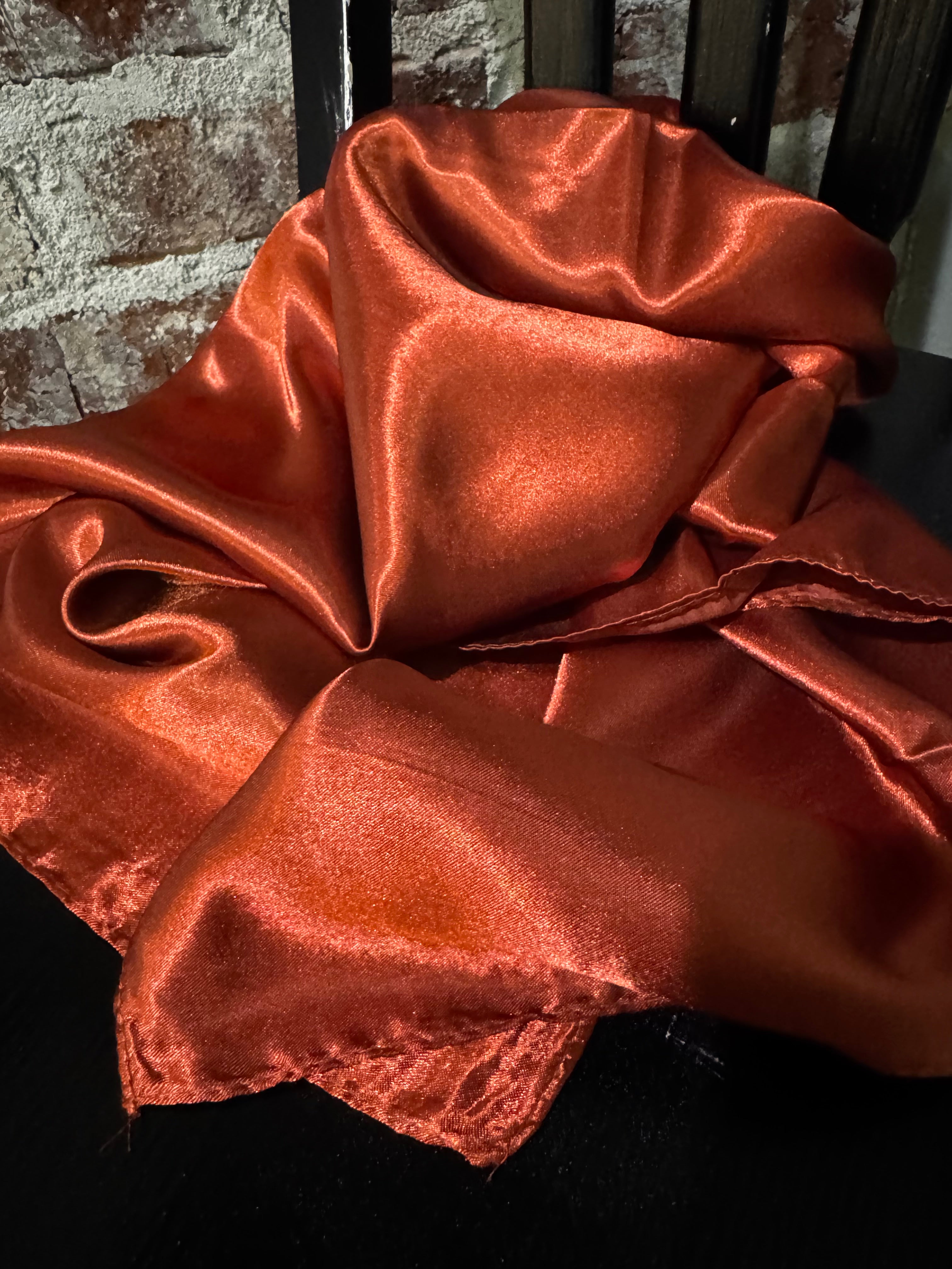 35X35" Solid Rust Wild Rag / Scarf