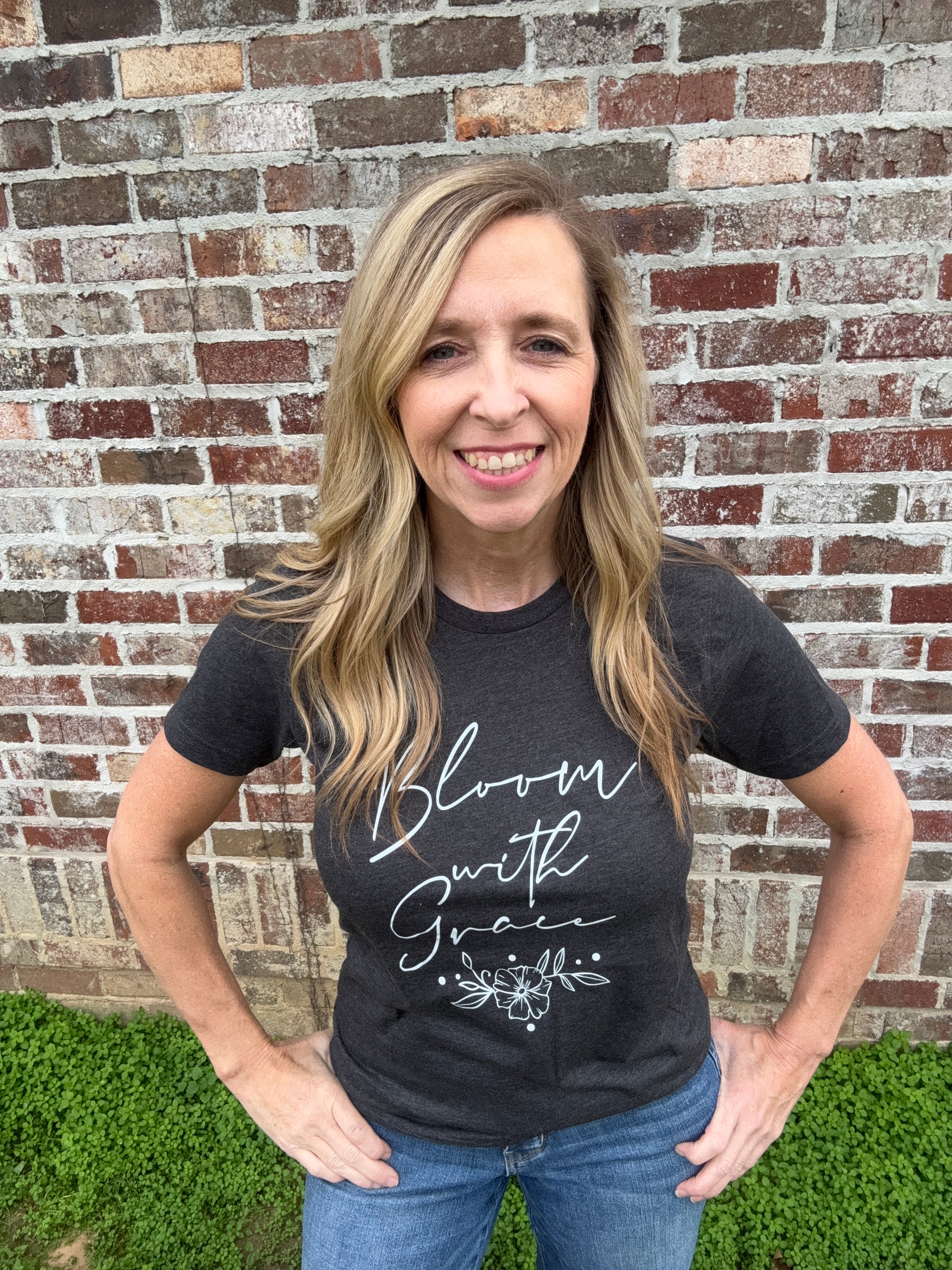 “Bloom With Grace” Bella Canvas Tee