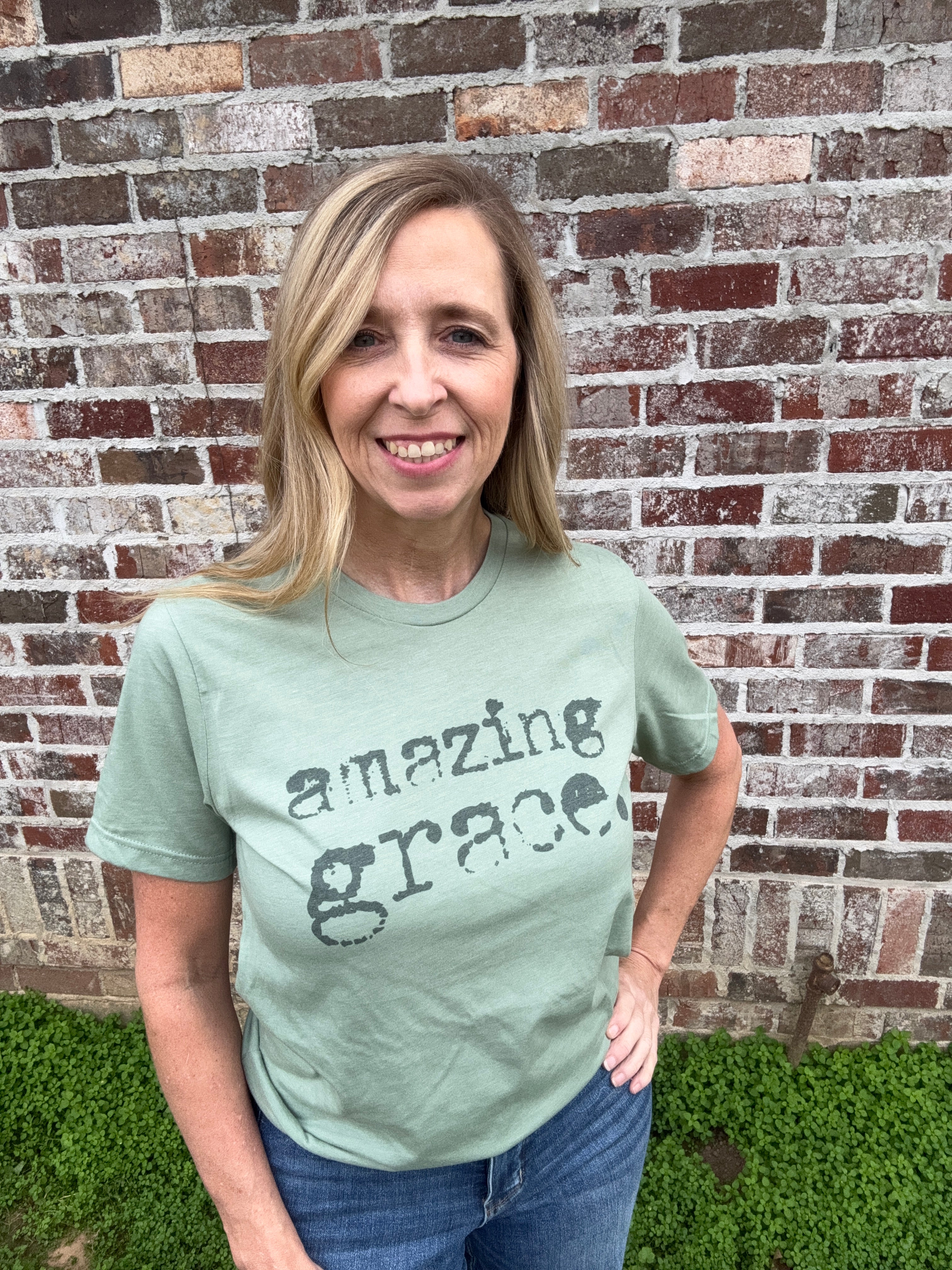 Amazing Grace Typewriter | Christian Tshirt