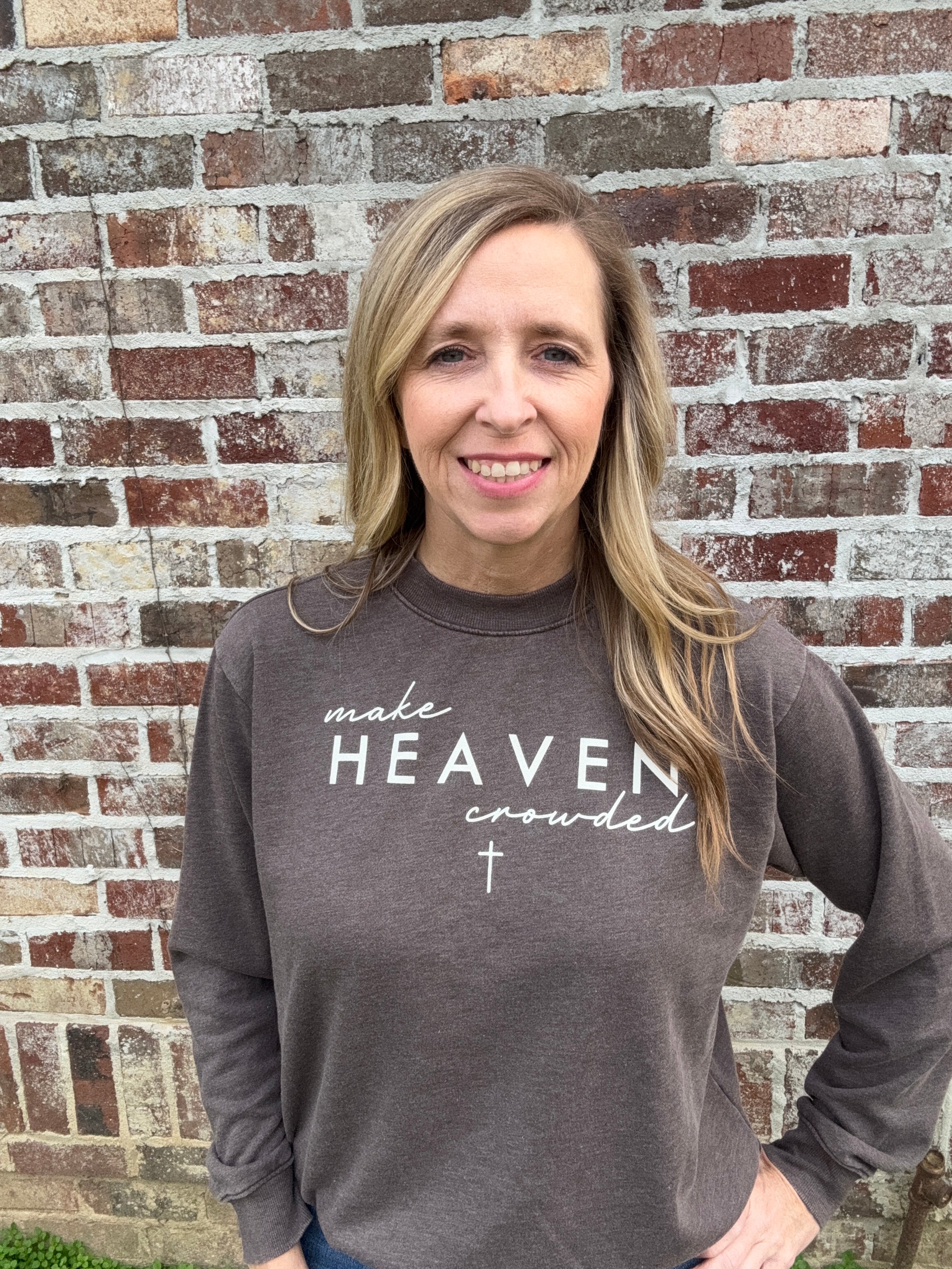 MAKE HEAVEN CROWDED MINERAL GRAPHIC SWEATSHIRTS