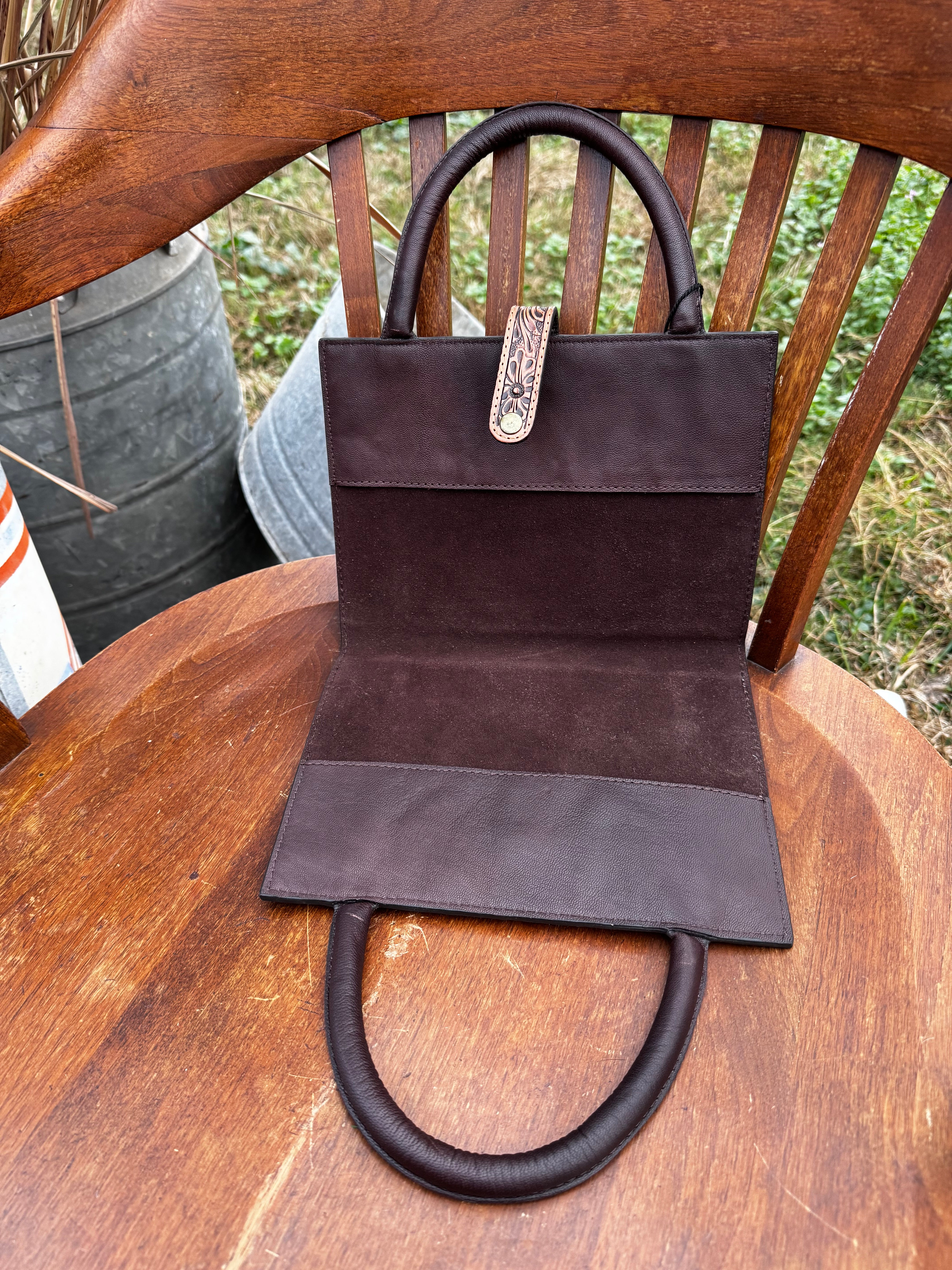 Longhorn Steer Leather Bible / Book Cover