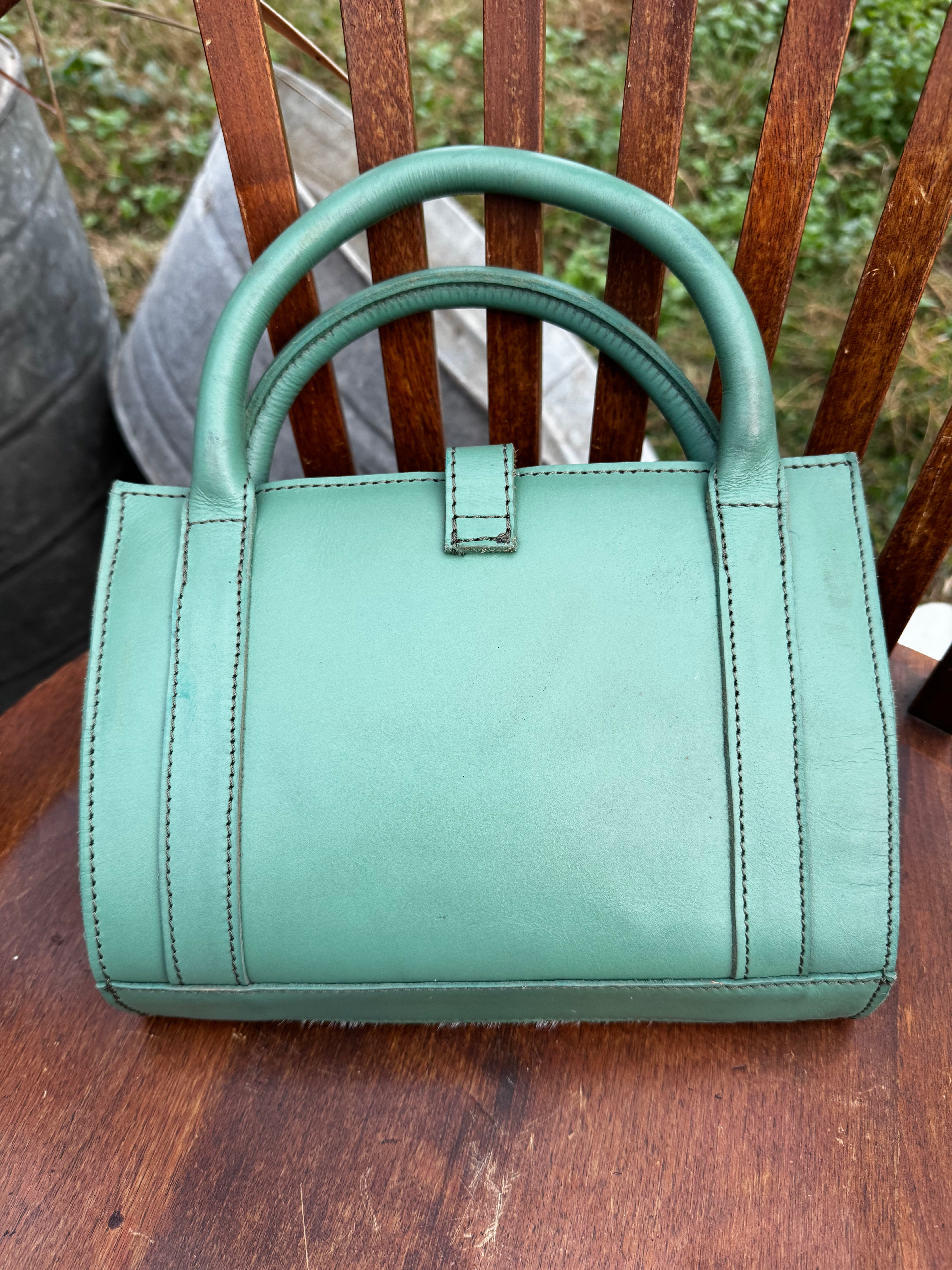 Jade Leather Hair on Hide Bible / Book Cover