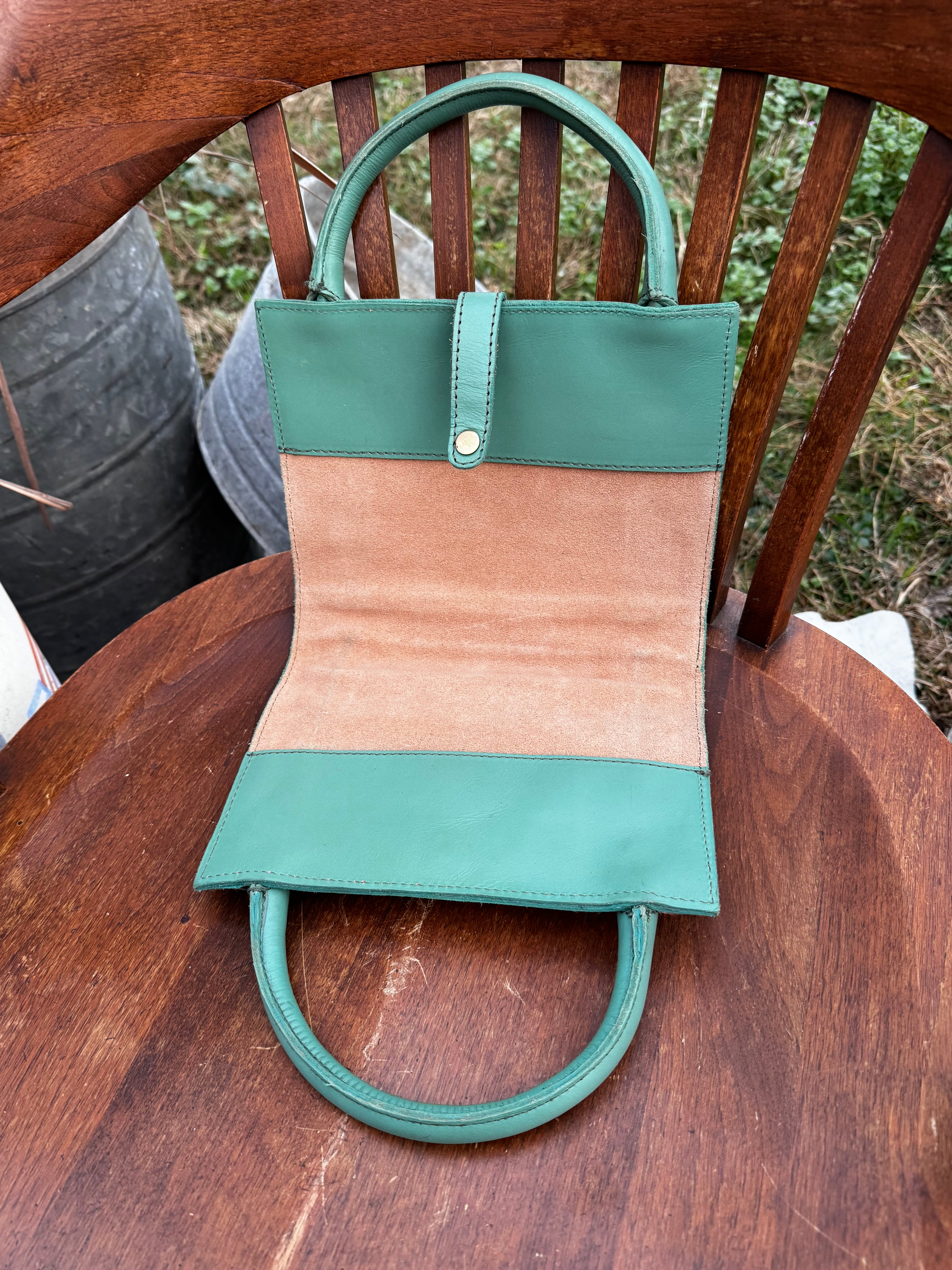 Jade Leather Hair on Hide Bible / Book Cover