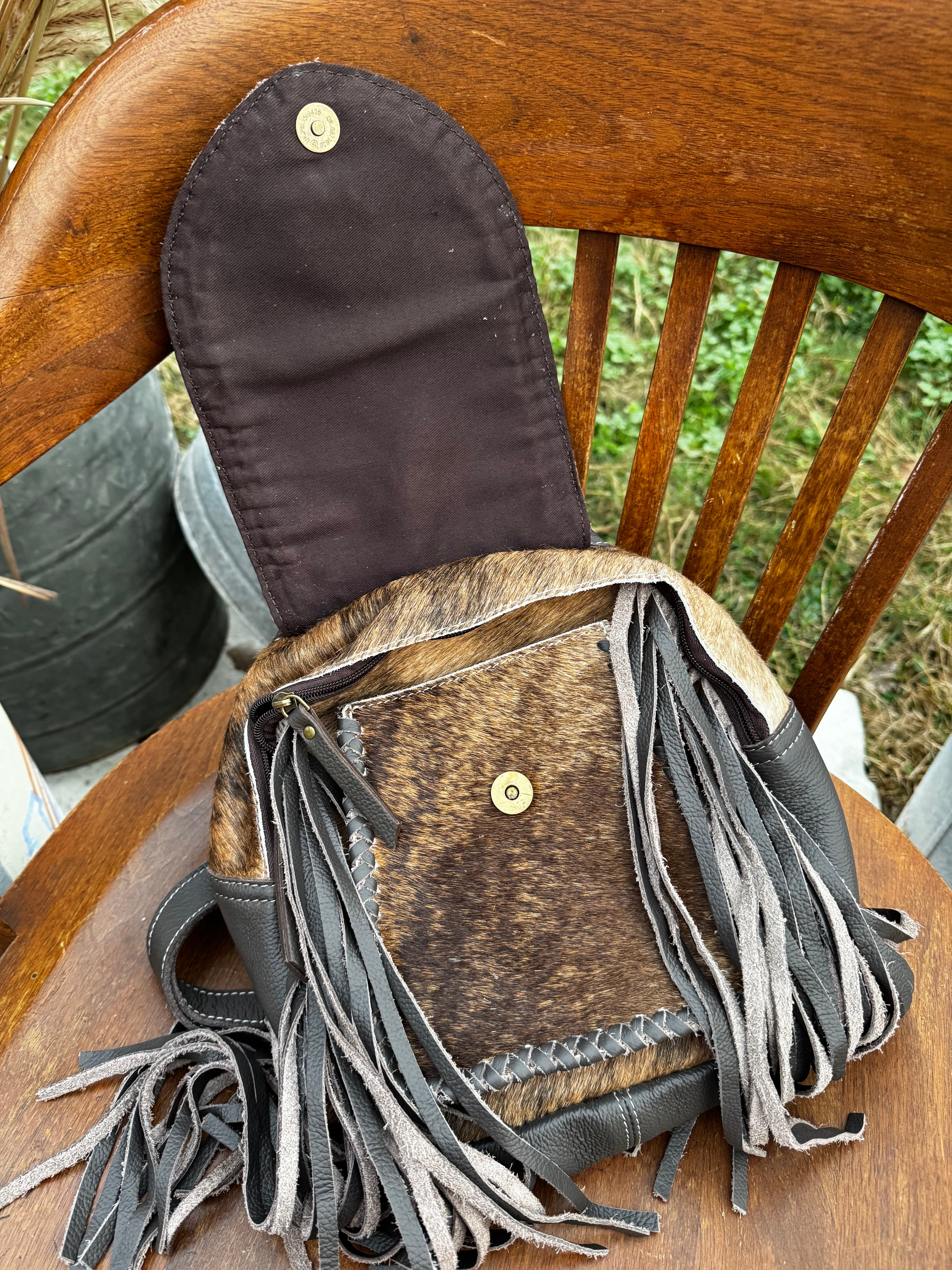 Small Genuine Leather Backpack