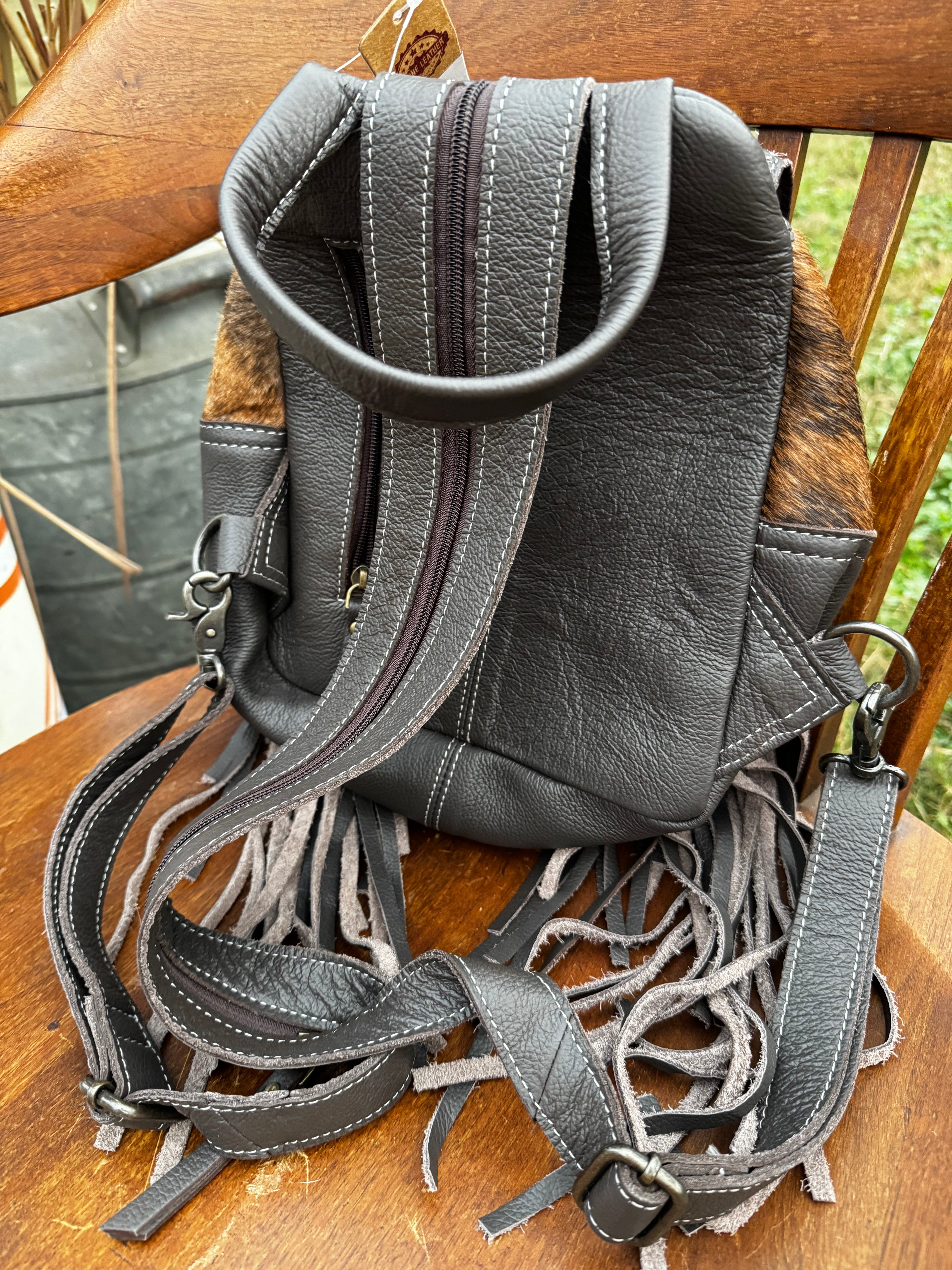 Small Genuine Leather Backpack