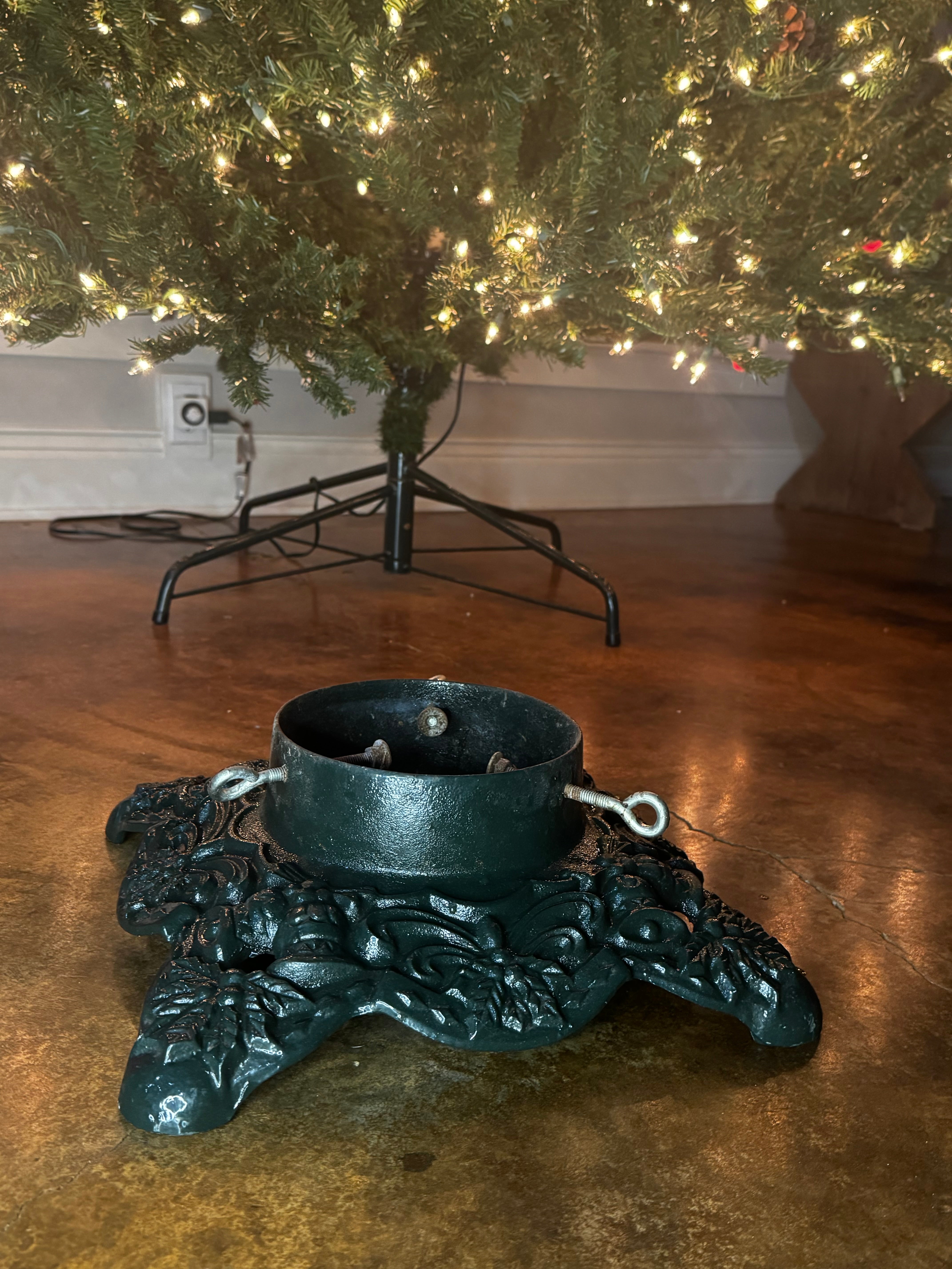 "Rare Find" Vintage Cast Iron Christmas Tree Stand