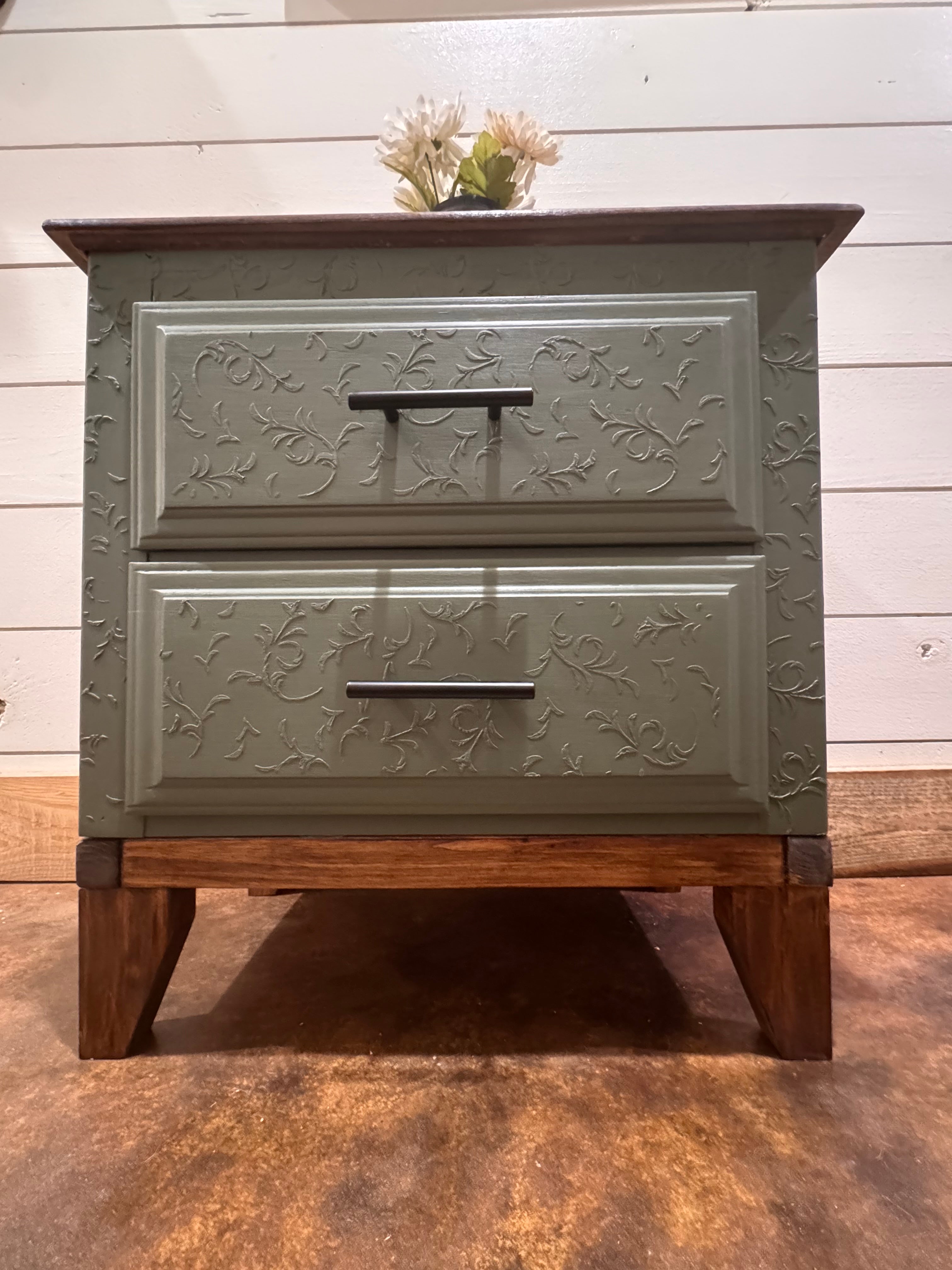 “Second Chance” Nightstand — Custom Refinished Accent Piece