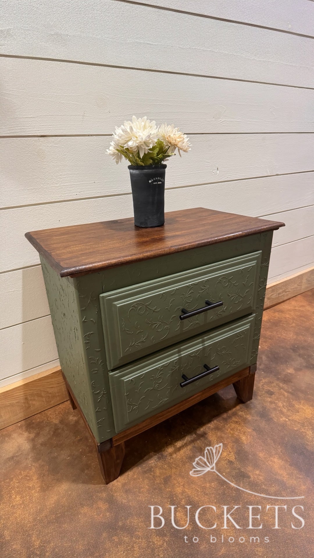 “Second Chance” Nightstand — Custom Refinished Accent Piece