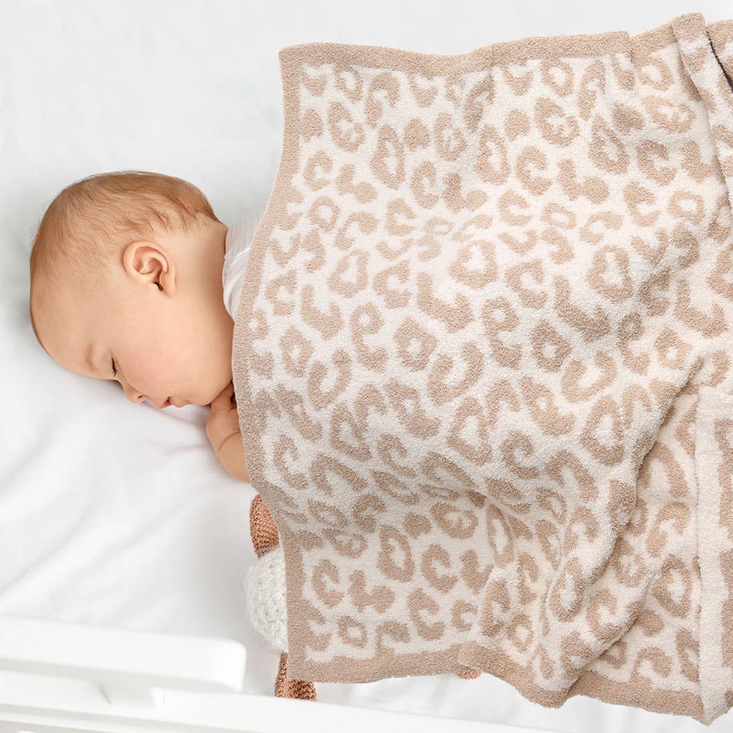 Kids Leopard Print Luxury Cozy Throw Blanket
