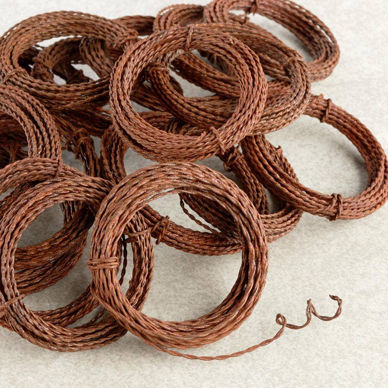 16 Gauge Rusty Tin Twisted Wire (15 feet long)