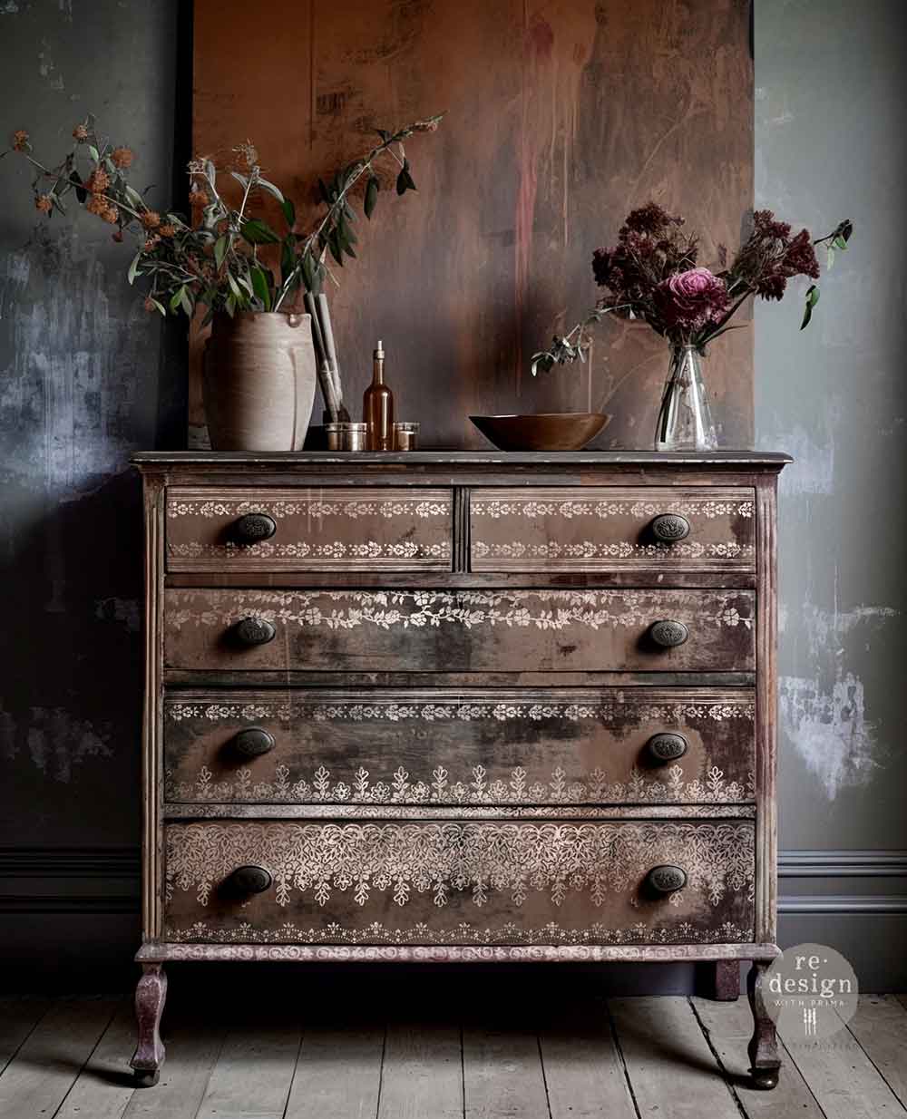 Floral Borders - Clearly Aligned Decor Stamp