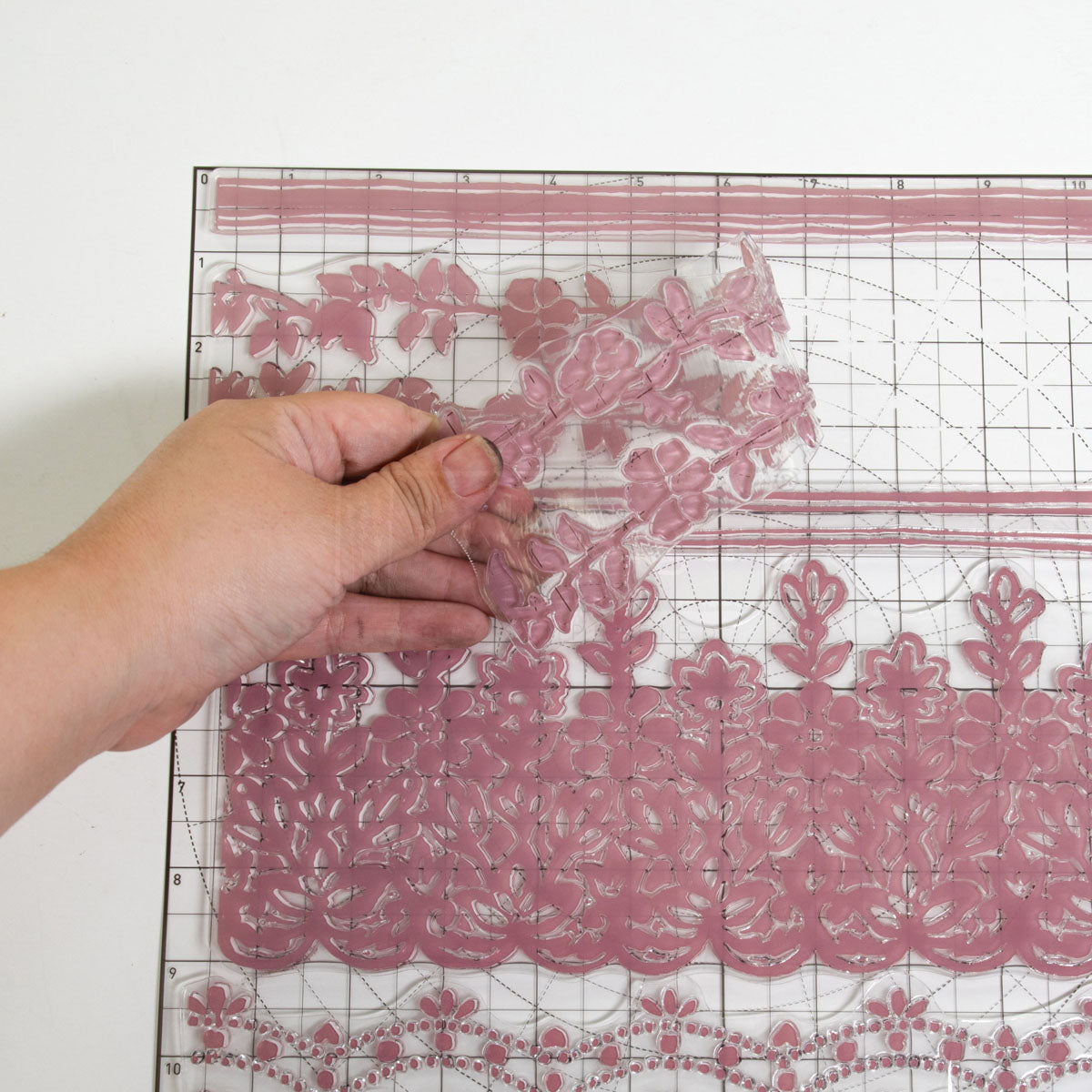 Floral Borders - Clearly Aligned Decor Stamp