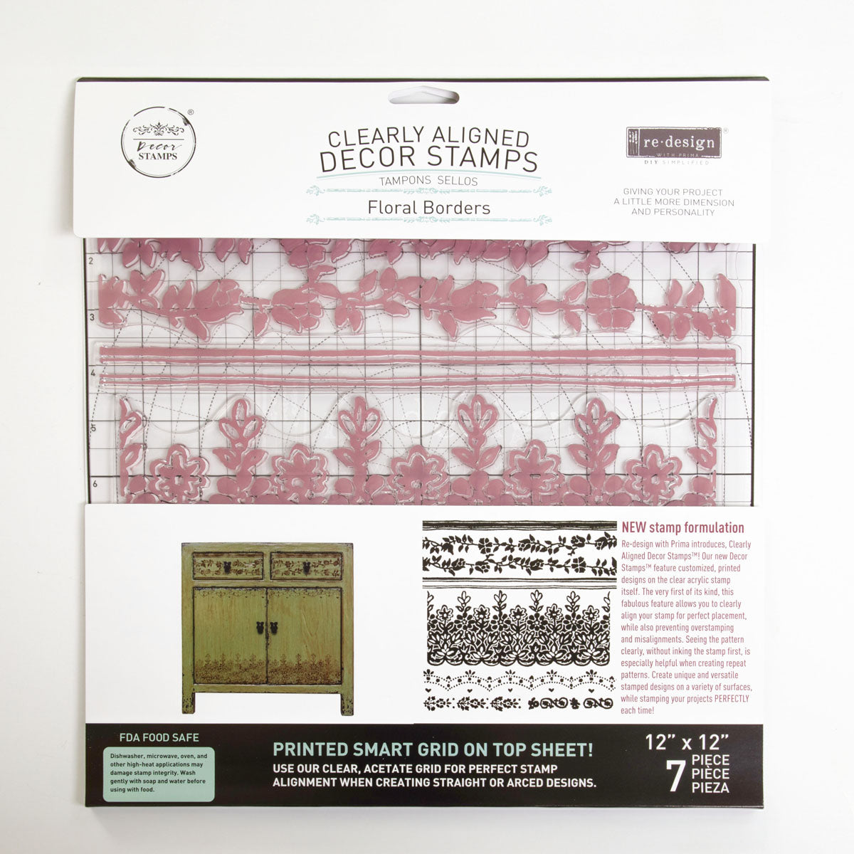 Floral Borders - Clearly Aligned Decor Stamp