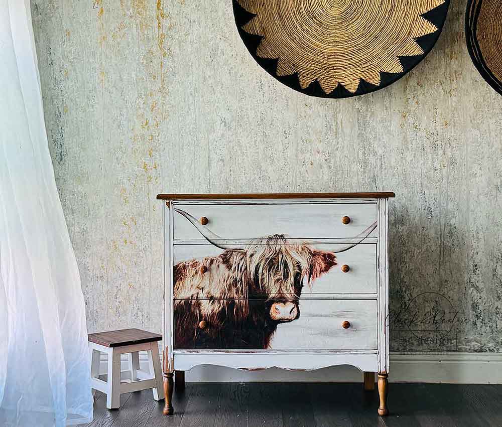 Majestic Moo A1 Decoupage Fiber Paper