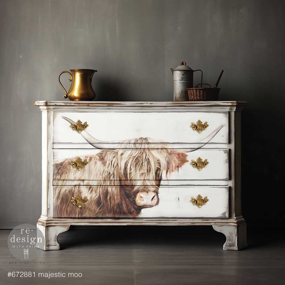 Majestic Moo A1 Decoupage Fiber Paper