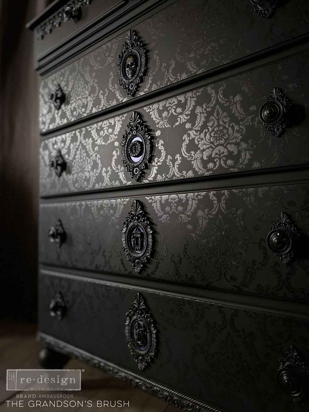 Regal Striae – Stencil sheet size 9″x12″