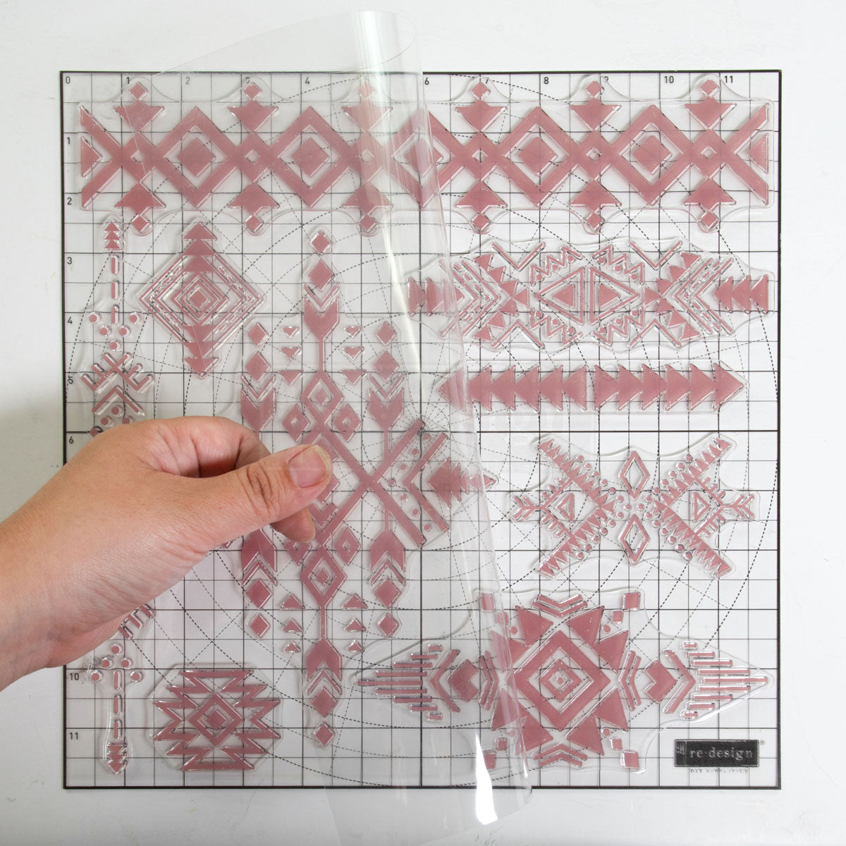 Tribal Prints- Clearly Aligned Decor Stamp