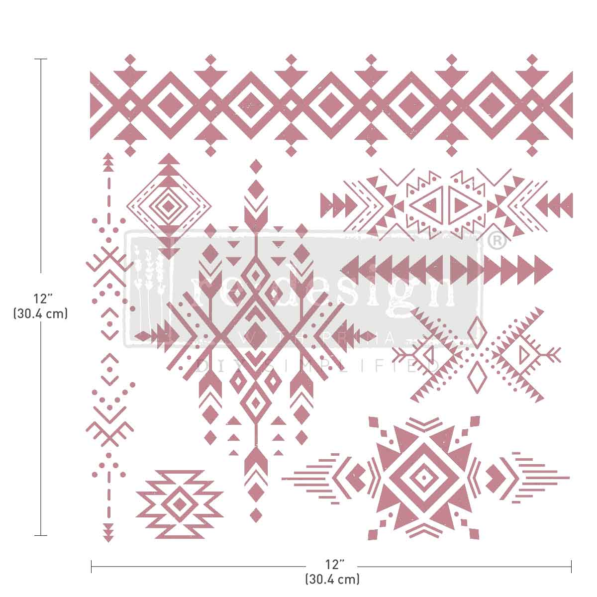 Tribal Prints- Clearly Aligned Decor Stamp