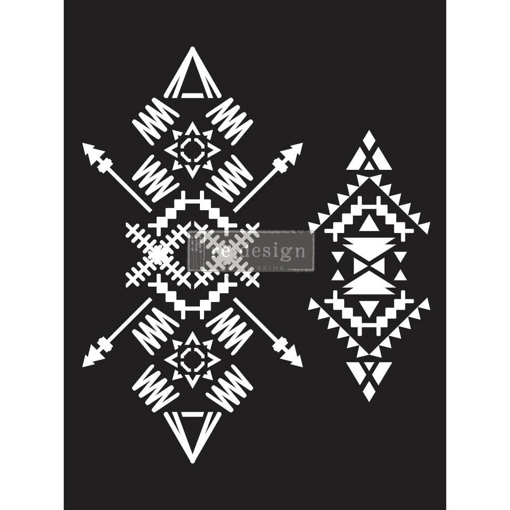 Tribal Imprint – Stencil sheet size 9″x12″